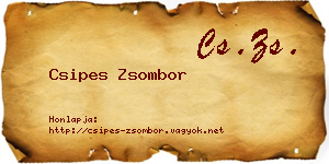 Csipes Zsombor névjegykártya